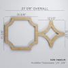 imageEkena Millwork 42 38quotW x 23 38quotH x 38quotT Large Anderson Decorative Fretwork Wall Panels in Architectural Grade PVCPaint Grade MDF