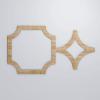imageEkena Millwork 42 38quotW x 23 38quotH x 38quotT Large Anderson Decorative Fretwork Wall Panels in Architectural Grade PVCRed Oak