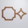 imageEkena Millwork 42 38quotW x 23 38quotH x 38quotT Large Anderson Decorative Fretwork Wall Panels in Architectural Grade PVCWalnut