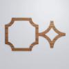 imageEkena Millwork 42 38quotW x 23 38quotH x 38quotT Large Anderson Decorative Fretwork Wall Panels in Architectural Grade PVCWalnut
