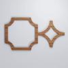 imageEkena Millwork 42 38quotW x 23 38quotH x 38quotT Large Anderson Decorative Fretwork Wall Panels in Architectural Grade PVCWalnut