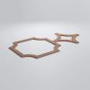 imageEkena Millwork 42 38quotW x 23 38quotH x 38quotT Large Anderson Decorative Fretwork Wall Panels in Architectural Grade PVCWalnut