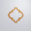 imageEkena Millwork 7 38W X 7 38H Extra Small Marrakesh Decorative Fretwork Wood Wall Panels CherryAlder