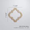 imageEkena Millwork 7 38W X 7 38H Extra Small Marrakesh Decorative Fretwork Wood Wall Panels CherryBirch