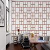 imageEkena Millwork 7 38quotW x 7 38quotH x 38quotT Extra Small Marrakesh Decorative Fretwork Wall Panels in Architectural Grade PVCRed Oak
