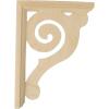 imageEkena Millwork BKT01X06X08BURW Bulwark Wood Brackets 1 12quotW x 6quotD x 8 12quotH  RubberwoodAlder