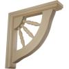 imageEkena Millwork BKT01X07X07ADRW Andrea Wagon Wheel Wood Brackets 1 12quotW x 7quotD x 7quotH  RubberwoodRubberwood