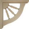imageEkena Millwork BKT01X07X07ADRW Andrea Wagon Wheel Wood Brackets 1 12quotW x 7quotD x 7quotH  RubberwoodRubberwood