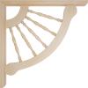 imageEkena Millwork BKT01X12X12CRRW Crendon Wagon Wheel Wood Brackets 1 12quotW x 12quotD x 12quotH  RubberwoodMaple