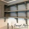 imageEkena Millwork BKT01X12X12CRRW Crendon Wagon Wheel Wood Brackets 1 12quotW x 12quotD x 12quotH  RubberwoodRed Oak
