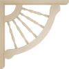 imageEkena Millwork BKT01X12X12CRRW Crendon Wagon Wheel Wood Brackets 1 12quotW x 12quotD x 12quotH  RubberwoodRubberwood
