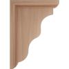 imageEkena Millwork BKT03X07X09HAMA Hamilton Traditional Wood Brackets 3 12quotW x 7quotD x 9quotH  MapleCherry