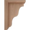 imageEkena Millwork BKT03X07X09HAMA Hamilton Traditional Wood Brackets 3 12quotW x 7quotD x 9quotH  MapleCherry