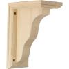 imageEkena Millwork BKT03X07X09HAMA Hamilton Traditional Wood Brackets 3 12quotW x 7quotD x 9quotH  MapleMaple