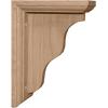 imageEkena Millwork BKT03X07X09HAMA Hamilton Traditional Wood Brackets 3 12quotW x 7quotD x 9quotH  MapleMaple
