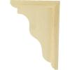 imageEkena Millwork BKT03X07X09HAMA Hamilton Traditional Wood Brackets 3 12quotW x 7quotD x 9quotH  MapleRed Oak
