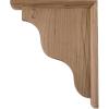 imageEkena Millwork BKT03X07X09HAMA Hamilton Traditional Wood Brackets 3 12quotW x 7quotD x 9quotH  MapleRubberwood