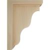 imageEkena Millwork BKT03X07X09HAMA Hamilton Traditional Wood Brackets 3 12quotW x 7quotD x 9quotH  MapleRubberwood