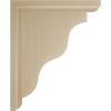 imageEkena Millwork BKT03X07X09HAMA Hamilton Traditional Wood Brackets 3 12quotW x 7quotD x 9quotH  MapleRubberwood