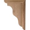 imageEkena Millwork BKT03X07X09HAMA Hamilton Traditional Wood Brackets 3 12quotW x 7quotD x 9quotH  MapleRubberwood