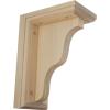 imageEkena Millwork BKT03X07X09HAMA Hamilton Traditional Wood Brackets 3 12quotW x 7quotD x 9quotH  MapleRubberwood
