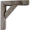 imageEkena Millwork BKTB03X08X08TRGYCASE2 Vintage Farmhouse Bracket Barnwood Decor Collection 3 12quotW x 8quotD x 8quotH Reclaimed Grey 2 Pack