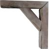 imageEkena Millwork BKTB03X08X08TRGYCASE2 Vintage Farmhouse Bracket Barnwood Decor Collection 3 12quotW x 8quotD x 8quotH Reclaimed Grey 2 Pack