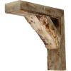 imageEkena Millwork BKTB03X08X08TRUFCASE2 Vintage Farmhouse Bracket Barnwood Decor Collection 3 12quotW x 8quotD x 8quotH Natural Barnwood 2 Pack