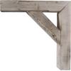 imageEkena Millwork BKTB03X08X08TRWHCASE2 Vintage Farmhouse Bracket Barnwood Decor Collection 3 12quotW x 8quotD x 8quotH Chalk Dust White 2 Pack