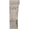 imageEkena Millwork BKTB03X08X08TRWHCASE2 Vintage Farmhouse Bracket Barnwood Decor Collection 3 12quotW x 8quotD x 8quotH Chalk Dust White 2 Pack