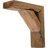 imageEkena Millwork BKTB03X08X10TRBRCASE4 Vintage Farmhouse Bracket Barnwood Decor Collection 3 12quotW x 8quotD x 10quotH Weathered Brown 4 Pack