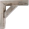 imageEkena Millwork BKTB03X08X10TRWHCASE2 Vintage Farmhouse Bracket Barnwood Decor Collection 3 12quotW x 8quotD x 10quotH Chalk Dust White 2 Pack