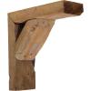 imageEkena Millwork BKTB03X10X10TRBRCASE2 Vintage Farmhouse Bracket Barnwood Decor Collection 3 12quotW x 10quotD x 10quotH Weathered Brown 2 Pack