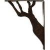 imageEkena Millwork BKTM01X10X12SDA 1 2quot W x 10quot D x 12quot H Damon Wrought Iron Bracket Single Center BraceAntiqued Brass