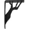 imageEkena Millwork BKTM01X10X12SDA 1 2quot W x 10quot D x 12quot H Damon Wrought Iron Bracket Single Center BraceAntiqued Brass