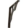 imageEkena Millwork BKTM01X10X12SDA 1 2quot W x 10quot D x 12quot H Damon Wrought Iron Bracket Single Center BraceAntiqued Brass