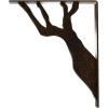 imageEkena Millwork BKTM01X10X12SDA 1 2quot W x 10quot D x 12quot H Damon Wrought Iron Bracket Single Center BraceAntiqued Bronze