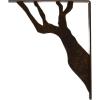 imageEkena Millwork BKTM01X10X12SDA 1 2quot W x 10quot D x 12quot H Damon Wrought Iron Bracket Single Center BraceAntiqued Bronze