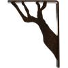 imageEkena Millwork BKTM01X10X12SDA 1 2quot W x 10quot D x 12quot H Damon Wrought Iron Bracket Single Center BraceAntiqued Bronze
