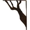 imageEkena Millwork BKTM01X10X12SDA 1 2quot W x 10quot D x 12quot H Damon Wrought Iron Bracket Single Center BraceAntiqued Bronze