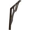 imageEkena Millwork BKTM01X10X12SDA 1 2quot W x 10quot D x 12quot H Damon Wrought Iron Bracket Single Center BraceAntiqued Bronze