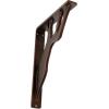 imageEkena Millwork BKTM01X10X12SDA 1 2quot W x 10quot D x 12quot H Damon Wrought Iron Bracket Single Center BraceAntiqued Copper