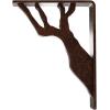 imageEkena Millwork BKTM01X10X12SDA 1 2quot W x 10quot D x 12quot H Damon Wrought Iron Bracket Single Center BraceAntiqued Copper