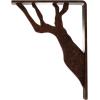 imageEkena Millwork BKTM01X10X12SDA 1 2quot W x 10quot D x 12quot H Damon Wrought Iron Bracket Single Center BraceAntiqued Copper