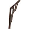imageEkena Millwork BKTM01X10X12SDA 1 2quot W x 10quot D x 12quot H Damon Wrought Iron Bracket Single Center BraceAntiqued Copper