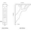 imageEkena Millwork BKTM01X10X12SDA 1 2quot W x 10quot D x 12quot H Damon Wrought Iron Bracket Single Center BraceAntiqued Pewter
