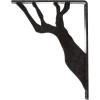 imageEkena Millwork BKTM01X10X12SDA 1 2quot W x 10quot D x 12quot H Damon Wrought Iron Bracket Single Center BraceAntiqued Pewter