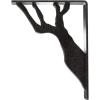 imageEkena Millwork BKTM01X10X12SDA 1 2quot W x 10quot D x 12quot H Damon Wrought Iron Bracket Single Center BraceAntiqued Pewter