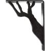 imageEkena Millwork BKTM01X10X12SDA 1 2quot W x 10quot D x 12quot H Damon Wrought Iron Bracket Single Center BraceAntiqued Pewter