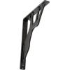 imageEkena Millwork BKTM01X10X12SDA 1 2quot W x 10quot D x 12quot H Damon Wrought Iron Bracket Single Center BraceAntiqued Pewter